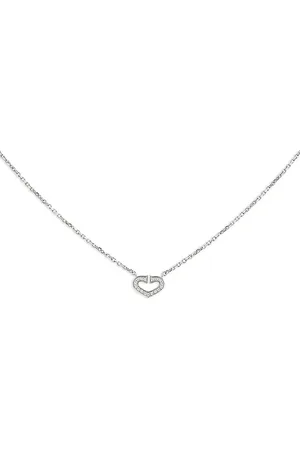 Cartier Collar Coeur et Symbole en oro blanco de 18kt con diamantes