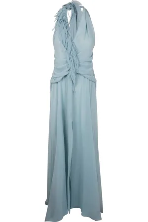 BLUMARINE Vestido largo con cuello halter