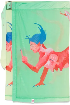 Charles Jeffrey Loverboy Falda cruzada de malla