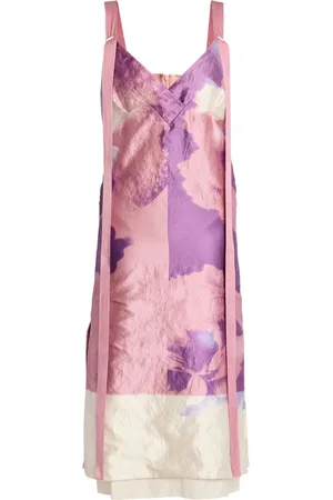 Erdem Slip dress con estampado floral