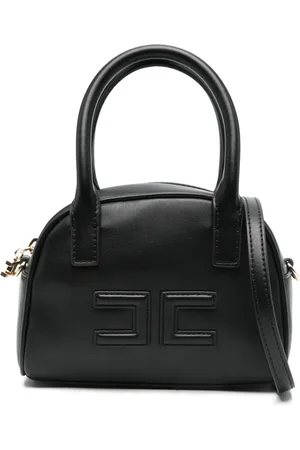 Elisabetta Franchi Tote con parche del logo