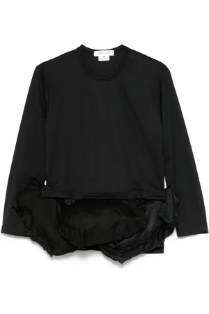 Comme des Garçons Top con dobladillo capitonado