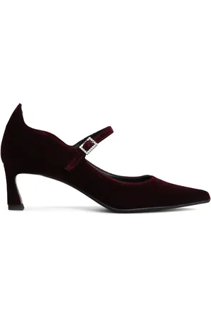 Chantal B Zapatillas de terciopelo con tacón de 55mm