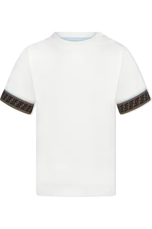 Fendi Playera con franja del logo