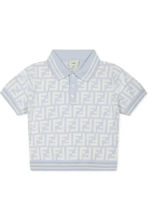 Fendi Playera tipo polo con logo FF