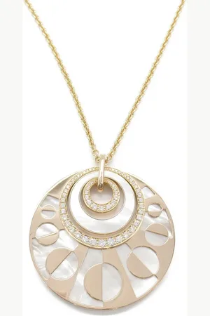 Bvlgari Collar Intarsio en oro rosa de 18kt con diamantes y madre perla 2010