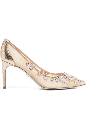 RENE CAOVILLA Zapatillas Cinderella con tacón de 85mm