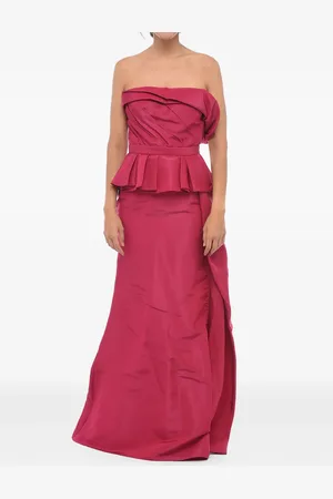 Alexander McQueen Vestido de seda con peplum