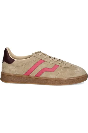 GANT Tenis bajos de gamuza con rayas en contraste