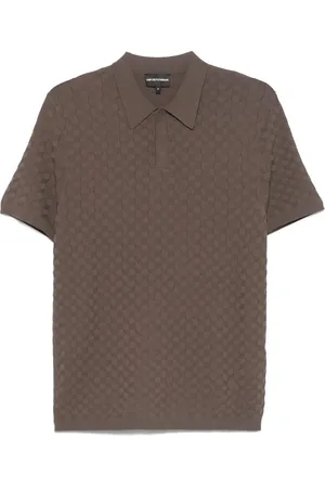 Emporio Armani Playera tipo polo tejida
