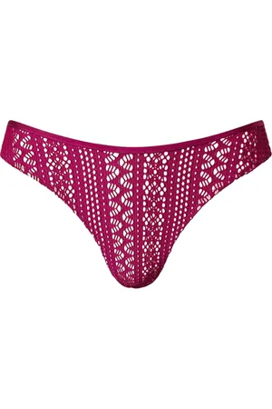 Twin-Set Bikini bottom estilo brasileño de encaje