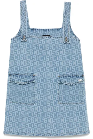 GCDS Vestido corto con monograma estampado
