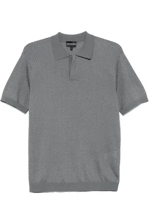 Emporio Armani Playera tipo polo tejida