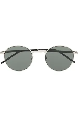 Saint Laurent Lentes de sol con armazón redonda estilo aviador