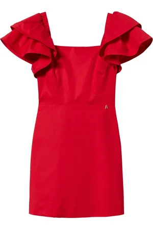 Twin-Set Vestido corto con volantes en las mangas