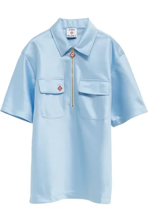 Casablanca Camisa satinada con cierre