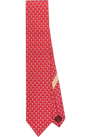Salvatore Ferragamo Corbata con aviones estampados