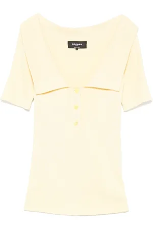 Rochas Playera tipo polo de seda