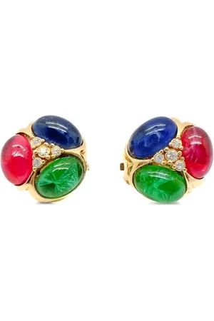 JENNIFER GIBSON JEWELLERY Aretes de clip Grossé 1980