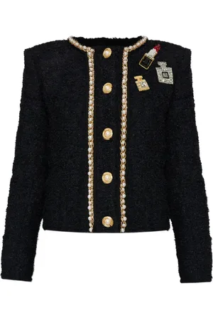 Balmain Chamarra con detalle de parche