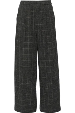 JUUN.J Pantalones rectos con cuadros estampados