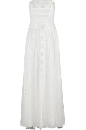 Ermanno Firenze Vestido largo con diseño strapless