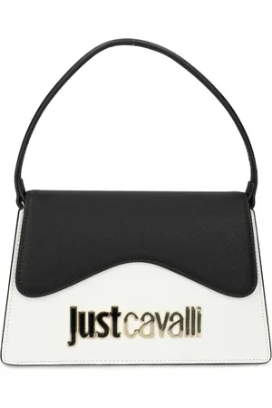 Roberto Cavalli Bolsa crossbody con placa del logo