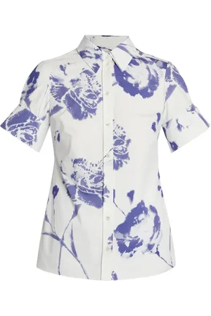 Erdem Camisa manga corta con estampado floral