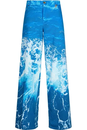 Roberto Cavalli Pantalones con estampado gráfico