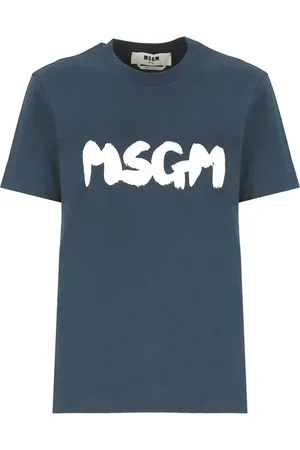 Msgm Playera con logo estampado