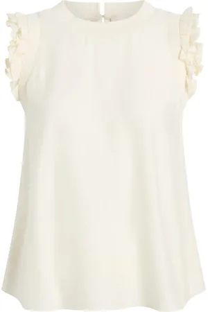 Cinq A Sept Top con detalle de volantes