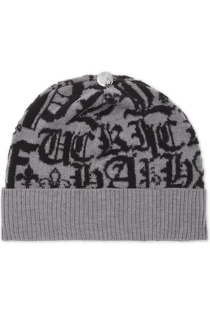 Philipp Plein Gorro con logo en jacquard