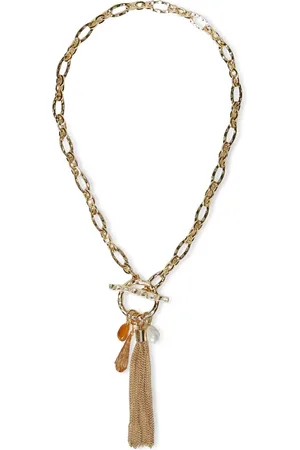 Twin-Set Collar de cadena con detalle de borlas