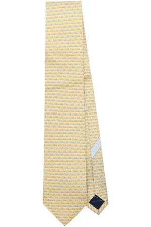 Salvatore Ferragamo Corbata con autos estampados