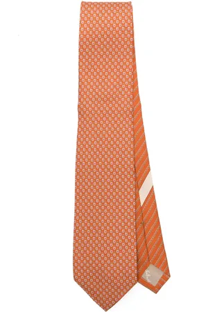 Salvatore Ferragamo Corbata con estampado de taquilla