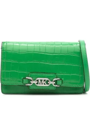 Michael Kors Bolsa satchel con placa del logo