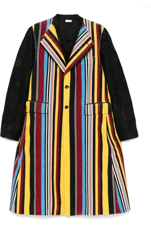 Comme des Garçons Abrigo con motivo de rayas