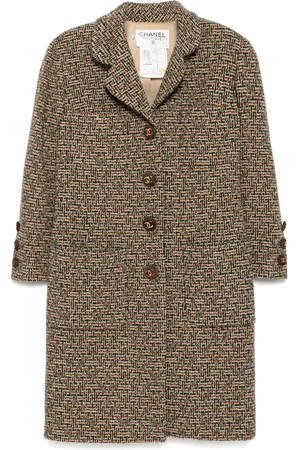 CHANEL Abrigo con motivo 1990-2000
