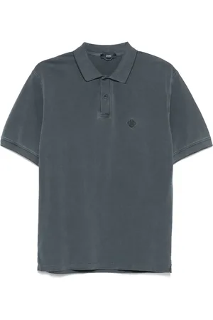 HERNO Playera tipo polo con logo bordado