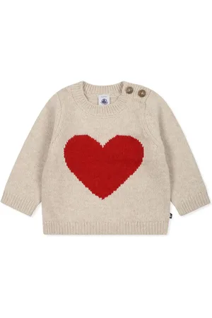 Petit Bateau Suéter con motivo de corazón