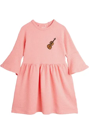 Mini Rodini Vestido con bordado de violín