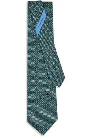 Salvatore Ferragamo Corbata con estampado Gancini