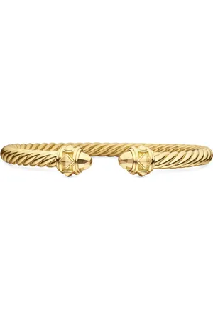 David Yurman Pulsera Renaissance Cablespira en oro amarillo de 18kt de 5mm