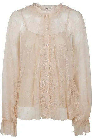 Serafini Blusa con encaje floral