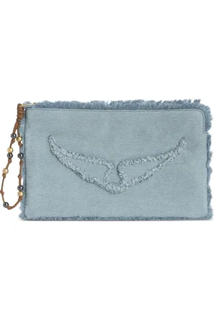 Zadig & Voltaire Bolsa de mano con detalles deshilachados