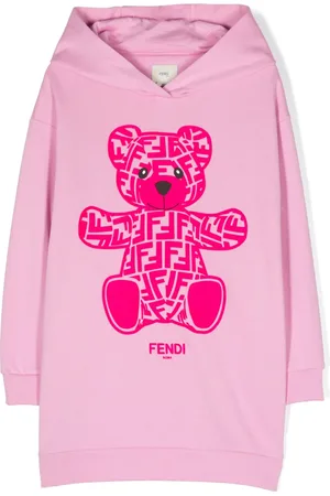 Fendi Vestido con motivo Teddy Bear