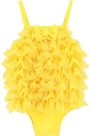 Angels Face Traje de baño con detalle de volantes