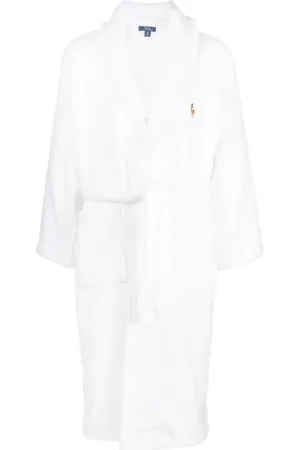 Ralph Lauren Bata de toalla con logo bordado