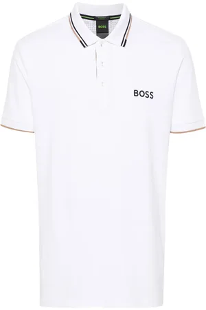 HUGO BOSS Playera tipo polo con logo bordado