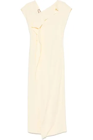 Plan C Vestido largo con detalle de paneles